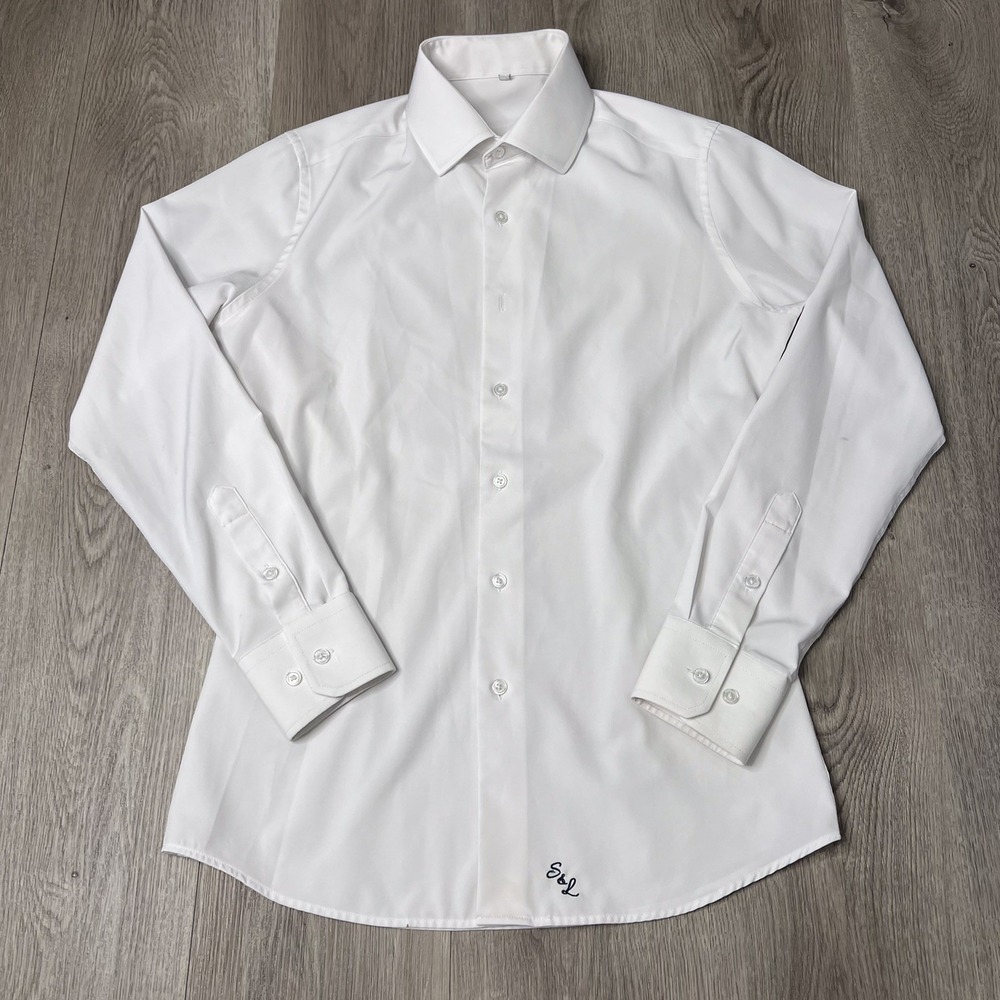 State & Liberty Button Down Dress Shirt Mens Size Xtra Small White